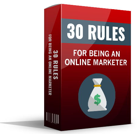 [MRR] 30 rules for being an online marketer [EN]